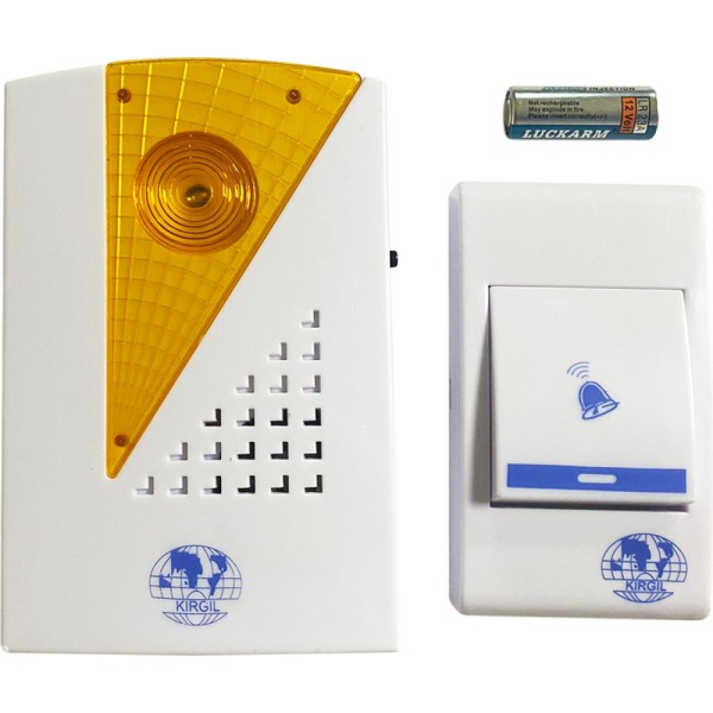Kirgil Kablosuz Wireless 32 Melodili Kapi Zili 006 Turuncu Nalburiye & Hırdavat Fiyatı