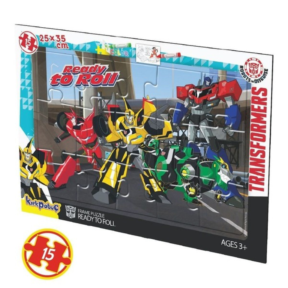 Kırkpabuç Transformers 15 Parça Boyamalı Frame Puzzle (Kırkpabuç 6810) Eğitici Oyuncak Fiyatı