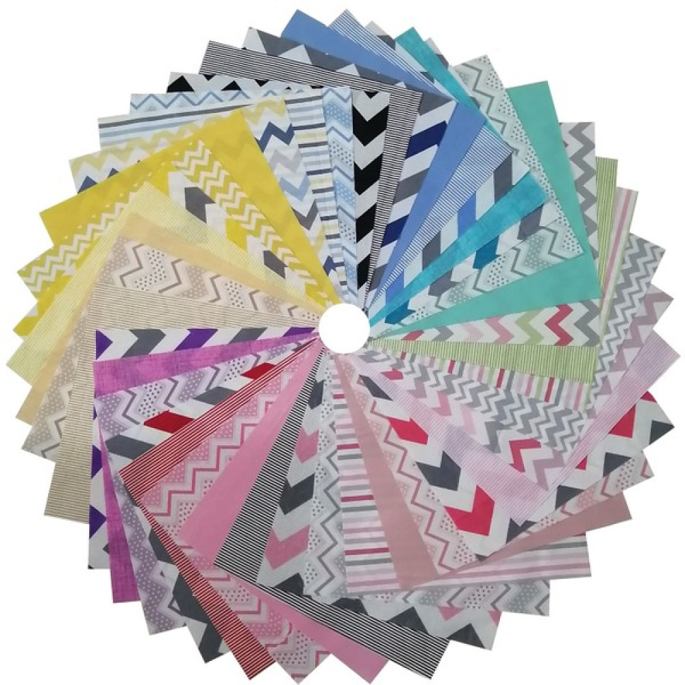 Kırkyama Patchwork Home 25 x 25 cm 40 Parça Kırkyama Patchwork Kumaş 40YAMA Hobi Dikiş - Çizgi Serisi - Renkli Kumaşlar Fiyatı