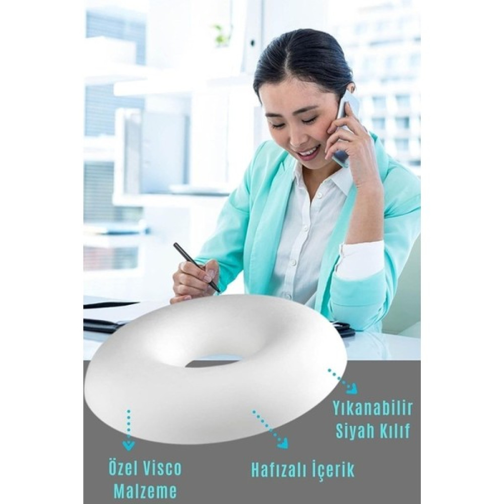 Kırlent Ev Ortopedik Oturma Simidi Koltuk Minderi Kuyruk Sokumu Yastığı Yuvarlak Oturma Simidi V - 10 x 30 cm - 10 x 43 cm Diğer Fiyatı