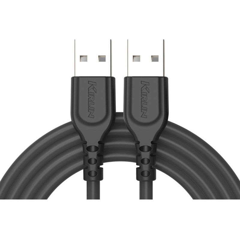 Kirlin 2mt. USB 2.0,usb A - USB A Kablo - 600 cm - Mat Siyah Diğer Fiyatı