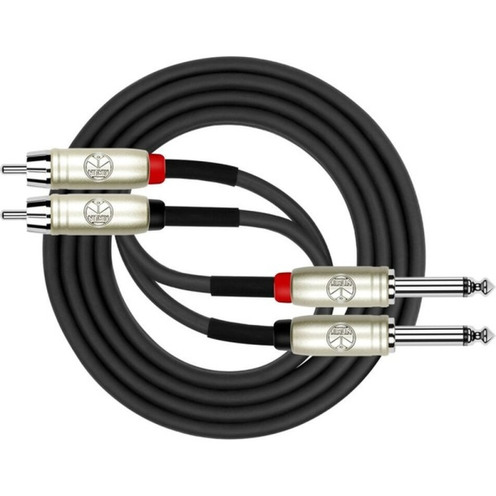 Kirlin 3mt 2x 1/4'' - 2x Rca Patch Kablo AP403PR3MBK - Siyah - 3.7 cm Müzik Aleti Aksesuarları Fiyatı
