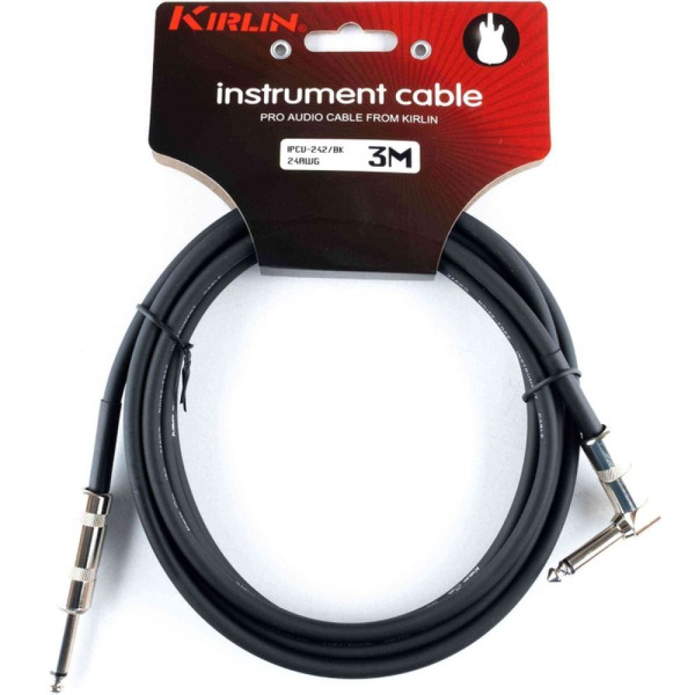 Kirlin Cable IPCV-242 3mt L Enstruman Kablosu - Siyah Stüdyo ve Sahne Ekipmanları Fiyatı