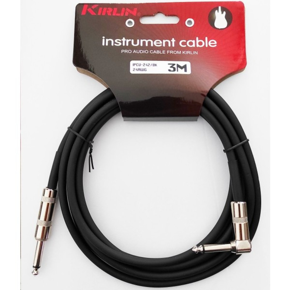 Kirlin IPCV-242B-3M-BK Enstrüman Gitar Kablosu L Açılı Kablo Stüdyo ve Sahne Ekipmanları Fiyatı