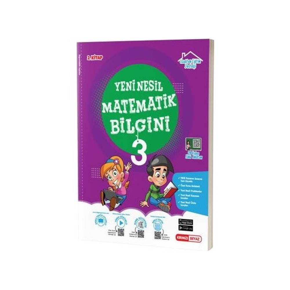 Kırmızı Beyaz 3. Sınıf Yeni Nesil Matematik Bilgini 2 Kitap Yeni 2022 Kaynak Kitapları Fiyatı