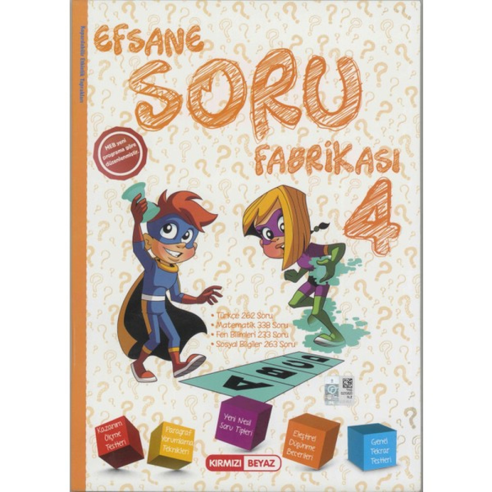 Kırmızı Beyaz 4.Sınıf Efsane Soru Fabrikası Tüm Dersler Fiyatı