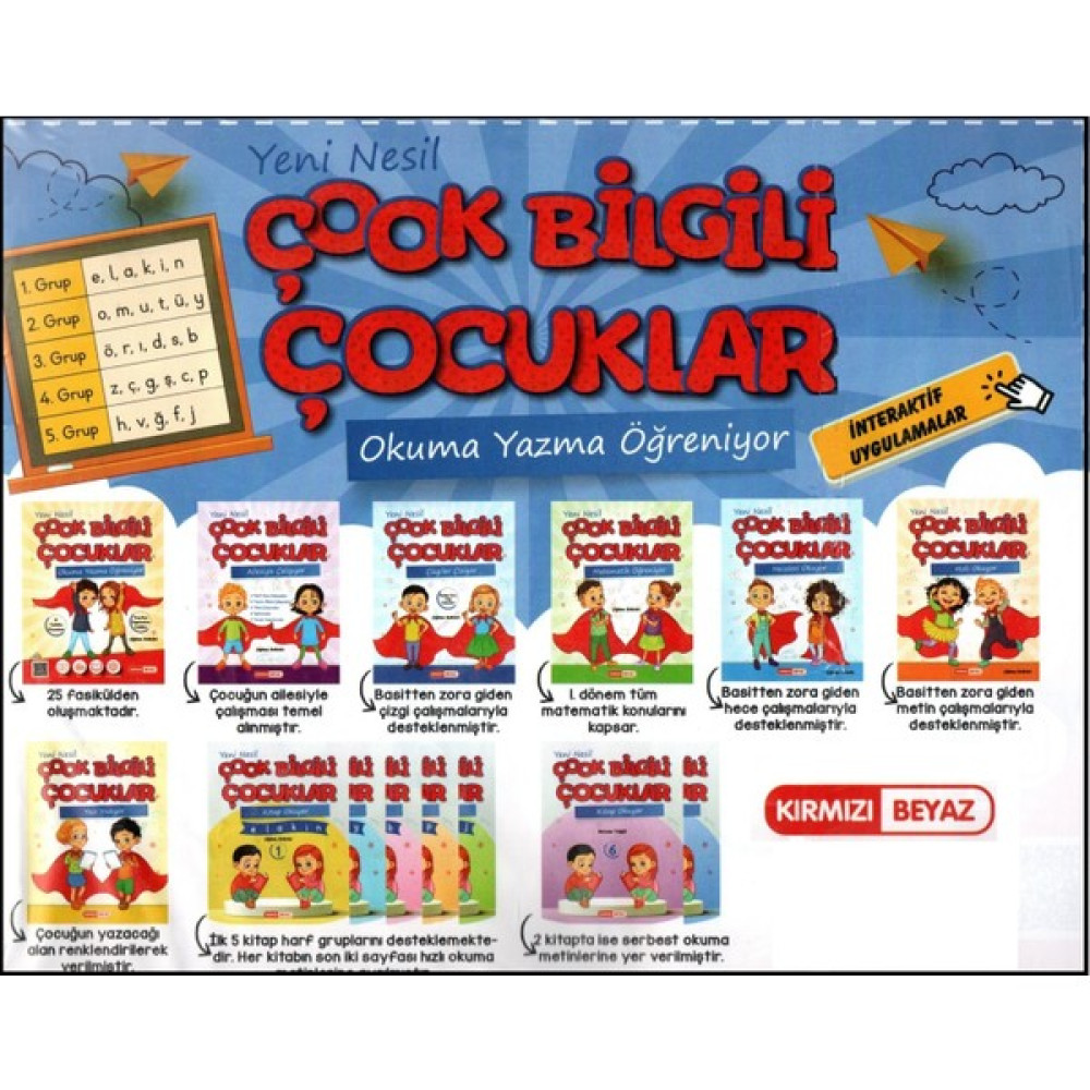 Kırmızı Beyaz Yayınlar 1. Sınıf Çook Bilgili Çocuklar Okuma Yazma Öğreniyor Seti Tüm Dersler Fiyatı