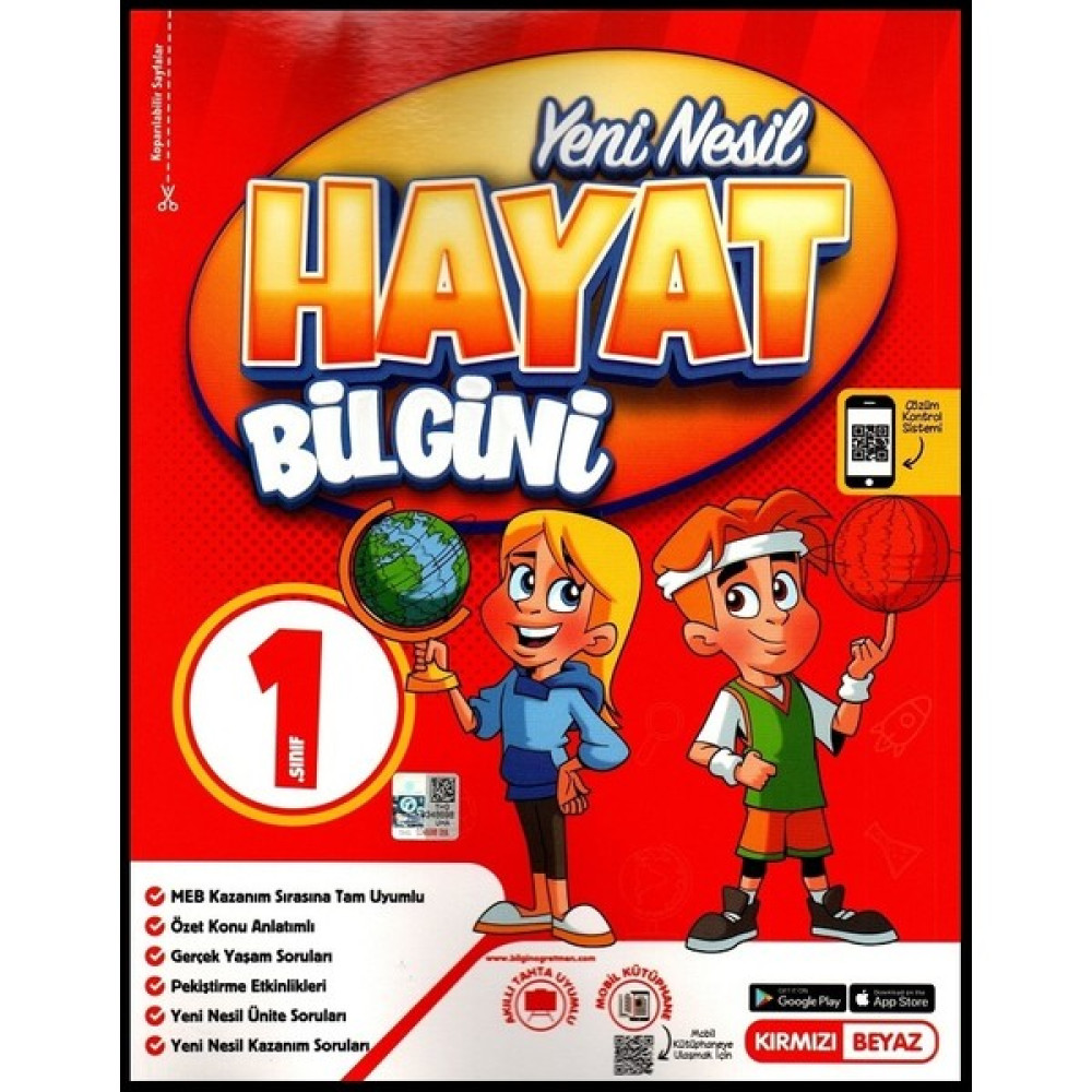 Kırmızı Beyaz Yayınlar 1. Sınıf Yeni Nesil Hayat Bilgini Ders Sınav Kitapları Fiyatı
