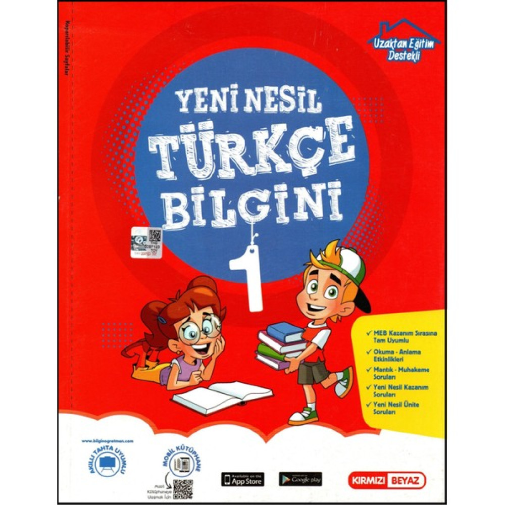 Kırmızı Beyaz Yayınlar 1. Sınıf Yeni Nesil Türkçe Bilgini Türkçe Fiyatı