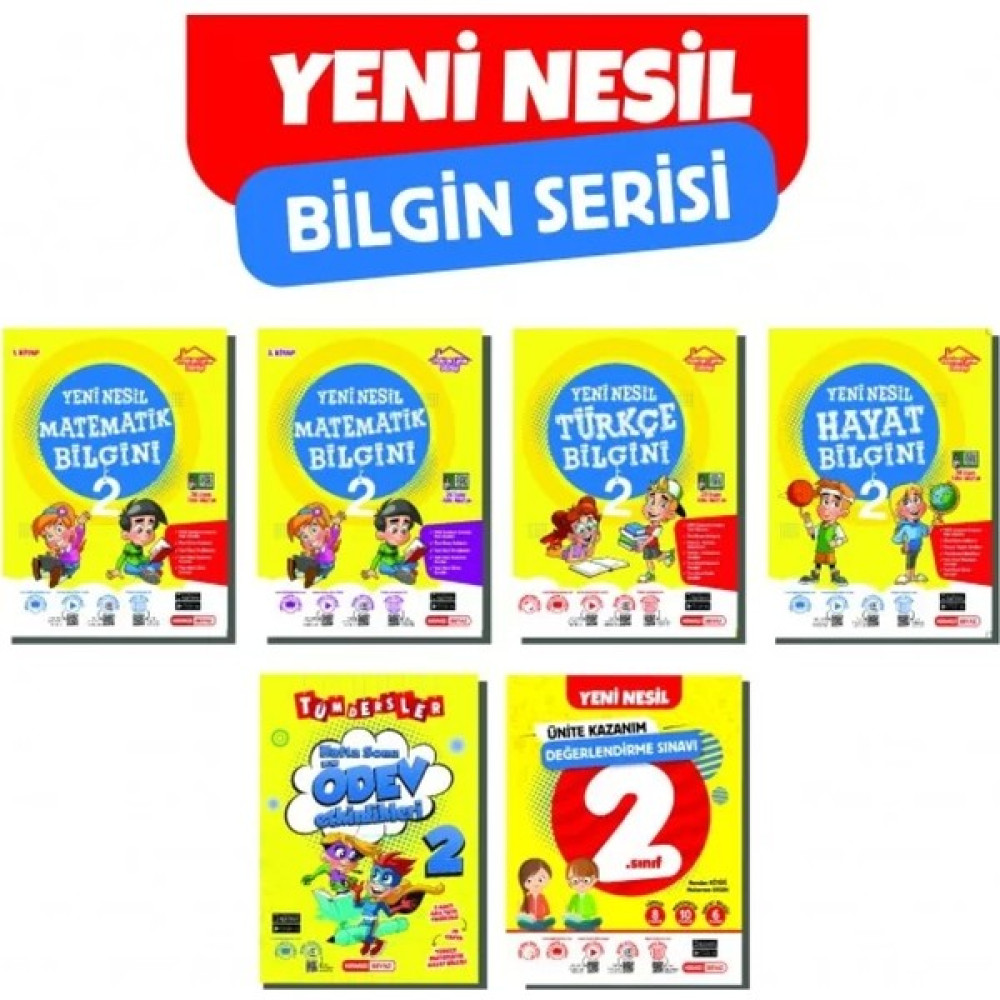 Kırmızı Beyaz Yayınlar 2. Sınıf Yeni Nesil Bilgin Serisi Kaynak Kitapları Fiyatı