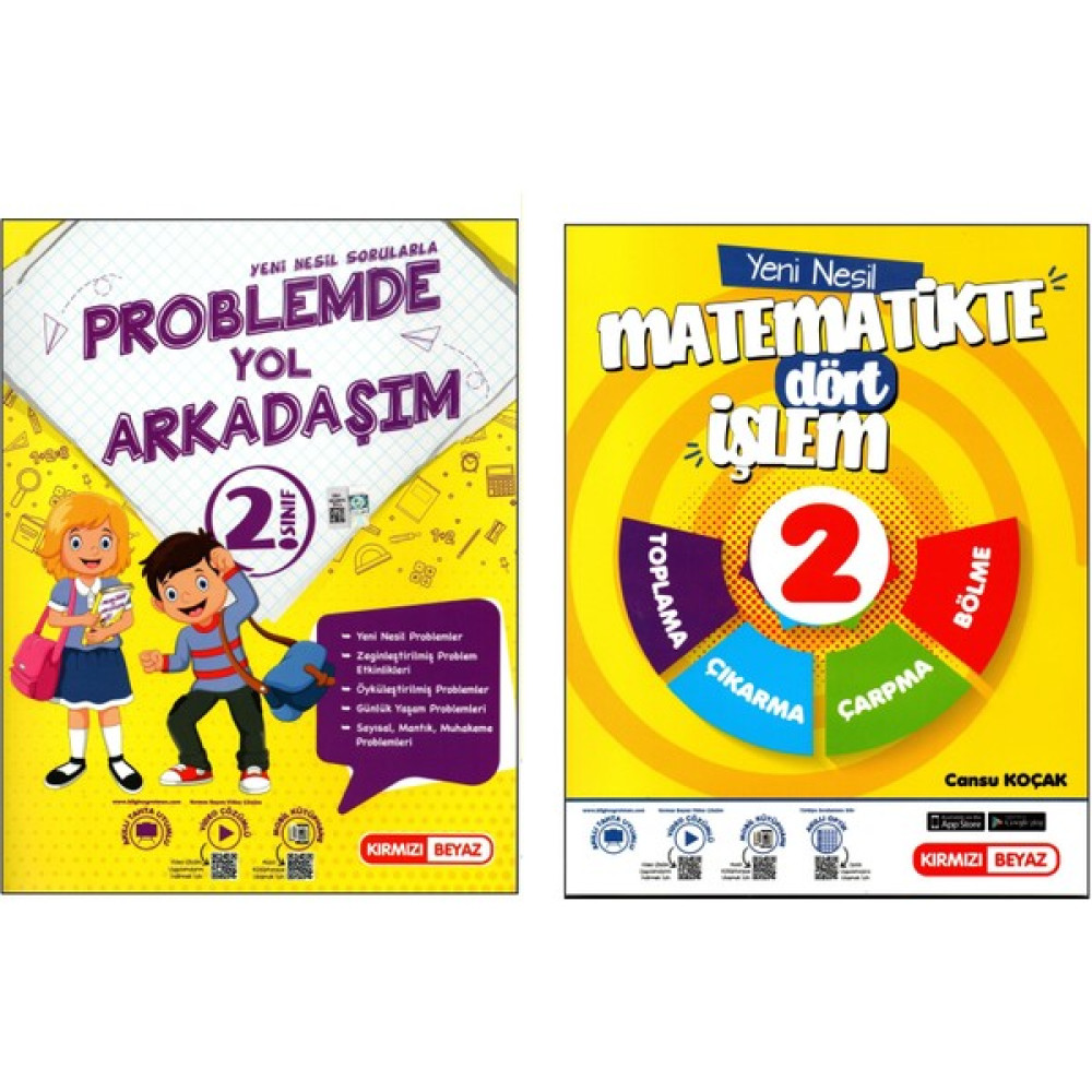 Kırmızı Beyaz Yayınlar 2. Sınıf Yeni Nesil Sorularla Problemde Yol Arkadaşım - Kırmızı Beyaz Yayınlar Matematikte Dört İşlem 2 Kitap Matematik Fiyatı