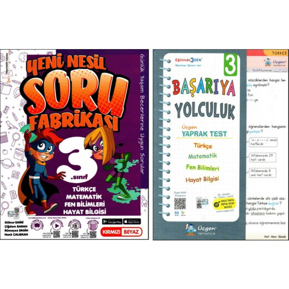 Kırmızı Beyaz Yayınlar 3. Sınıf Soru Fabrikası ve Yaprak Test 2 Kitap (Ciltli) Tüm Dersler Fiyatı