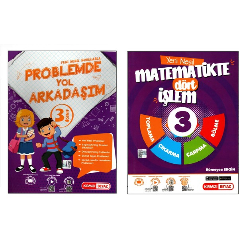 Kırmızı Beyaz Yayınlar 3. Sınıf Yeni Nesil Sorularla Problemde Yol Arkadaşım - Kırmızı Beyaz Yayınlar Matematikte Dört İşlem 2 Kitap Matematik Fiyatı