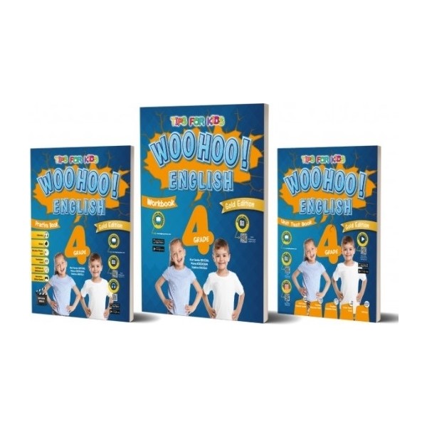 Kırmızı Beyaz Yayınlar 4.Sınıf Woohoo English Gold Edition Practice+Work+Unit Test Book Diğer Fiyatı