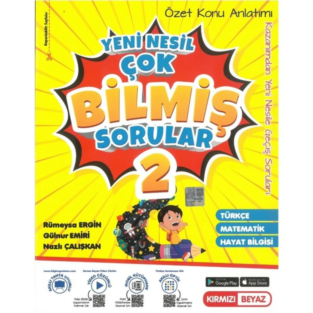 Kırmızı Beyaz Yayınlar Kırmızı Beyaz 2.sınıf Konu Özetli Tüm Dersler Çok Bilmiş Sorular Yeni Nesil Kaynak Kitapları Fiyatı