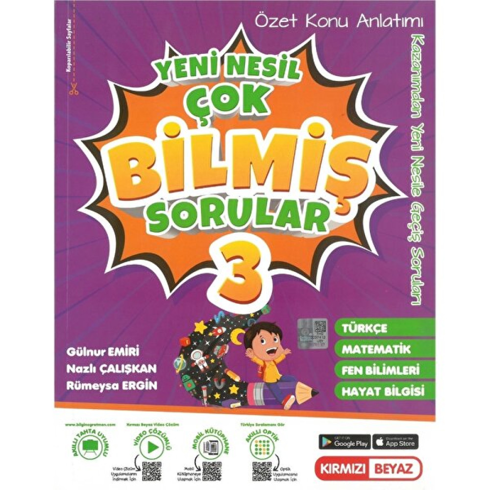 Kırmızı Beyaz Yayınlar Kırmızı Beyaz 3.sınıf Konu Özetli Tüm Dersler Çok Bilmiş Sorular Yeni Nesil Kaynak Kitapları Fiyatı