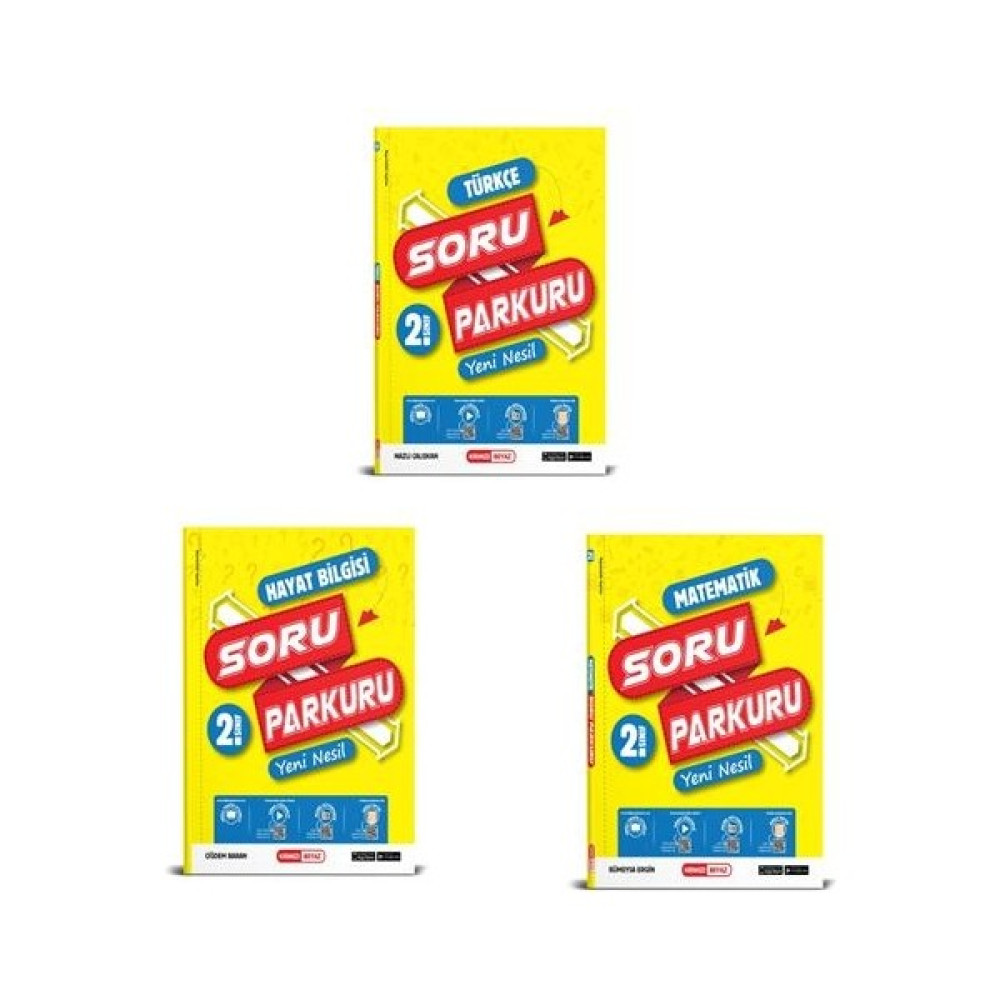 Kırmızı Beyaz Yayınları 2.Sınıf Yeni Nesil Soru Parkuru Seti 3 Kitap Tüm Dersler Fiyatı