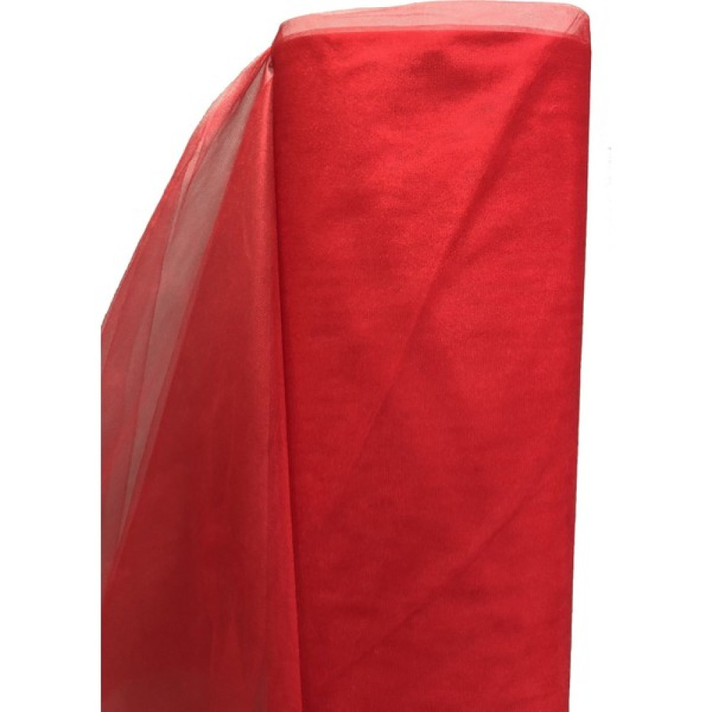 Kırmızı Kristal Tül (En 3 mt Boy 1 Mt) - 100 x 300 cm Tül Perde Fiyatı