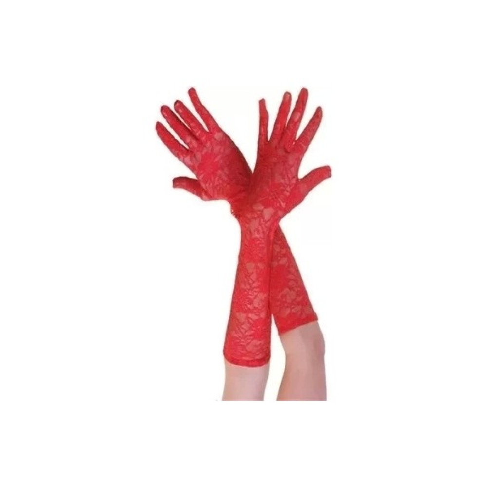 Kırmızı Renk Orta Boy Dantelli Eldiven - Renkli - Standart Oto Boyaları Fiyatı