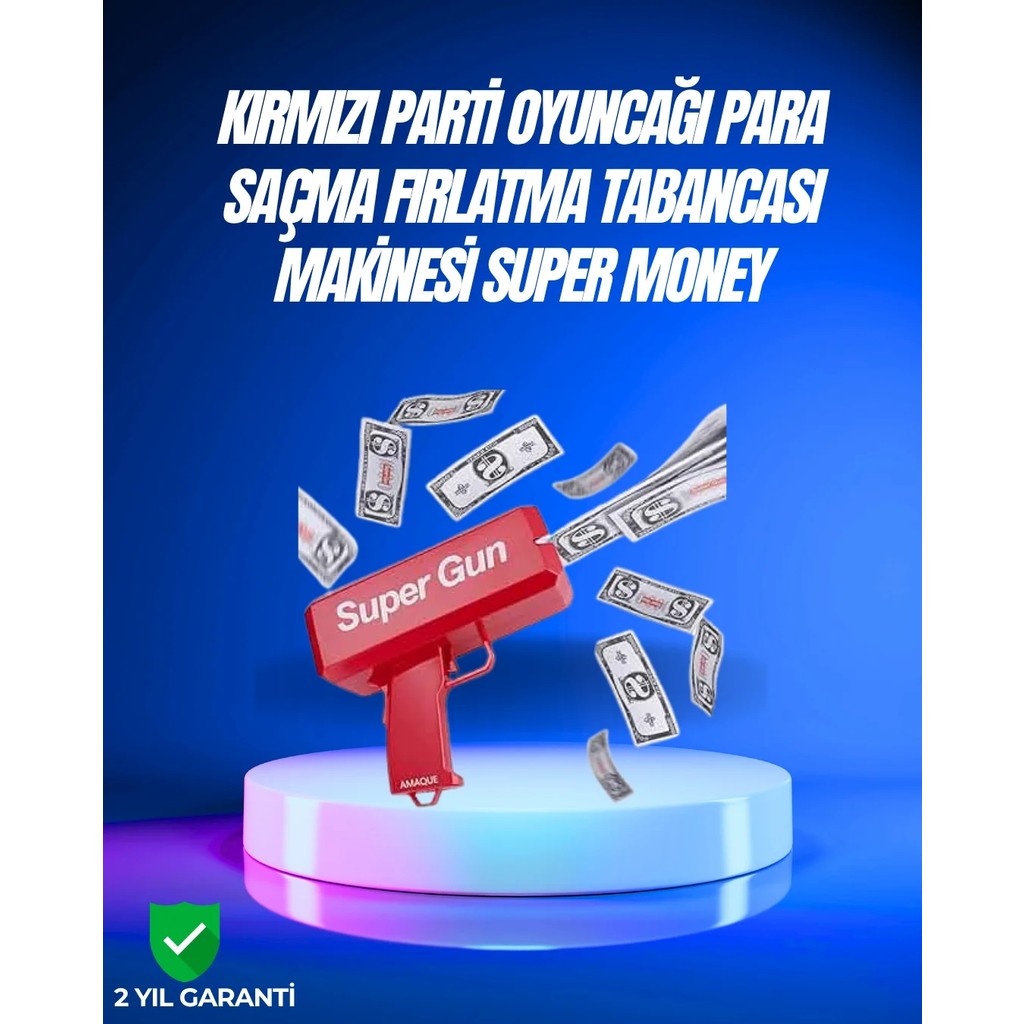 Kırmızı Super Gun Kâğıt Fırlatıcı Oyuncak Kolay Kullanımlı Eğlenceli Parti Aksesuarı Anne Bebek Oyuncak Fiyatı
