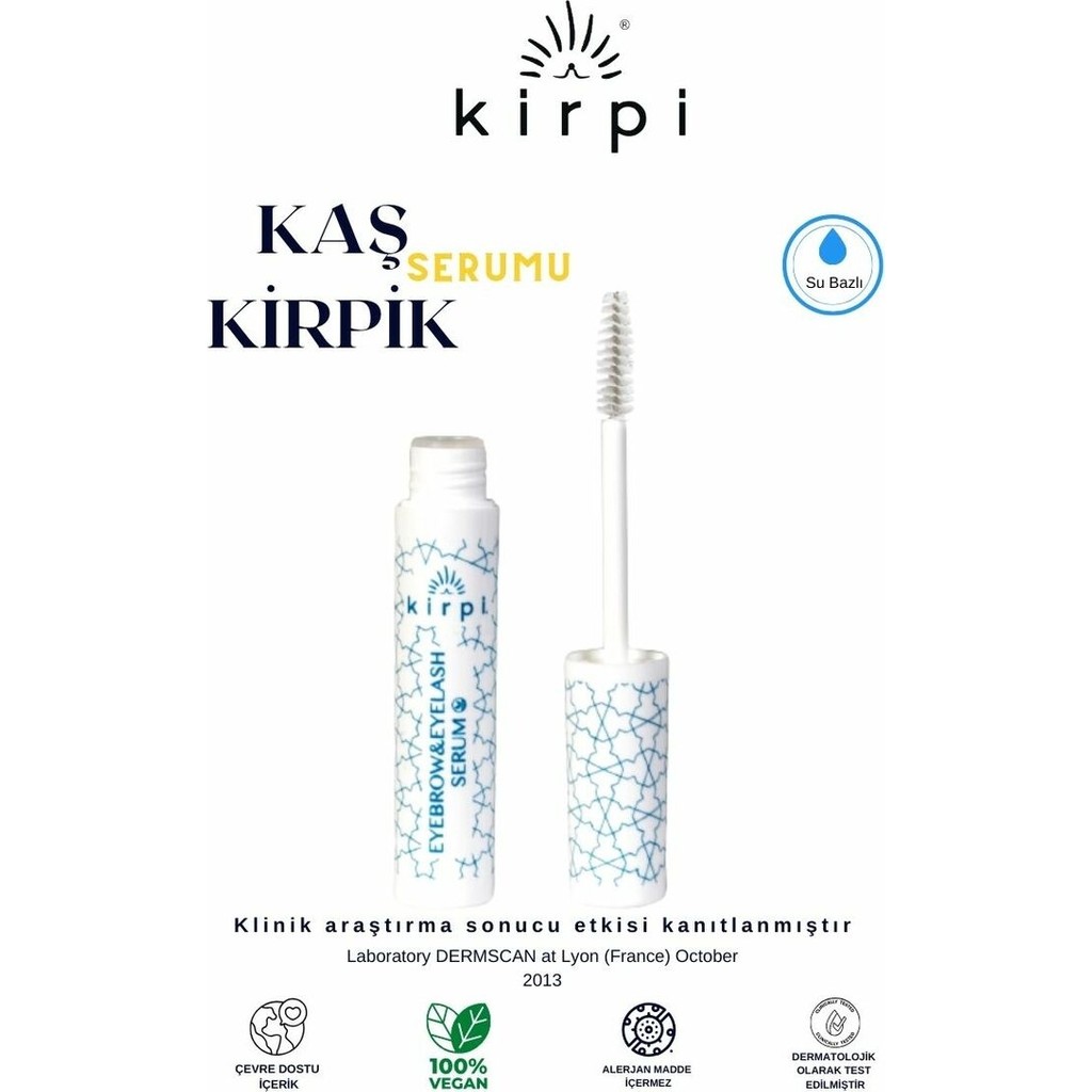Kirpi Kaş & Kirpik Bakım Serum 12 ml %100 Vegan Dermatolojik Testli Besleyici Formül Diğer Fiyatı