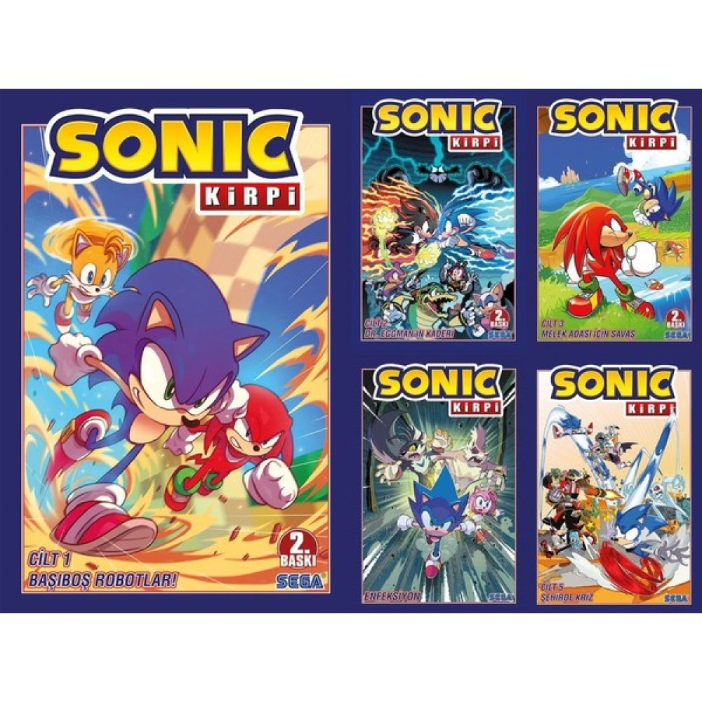 Kirpi Sonic - Cilt 1-5 Set Çizgi Roman Fiyatı