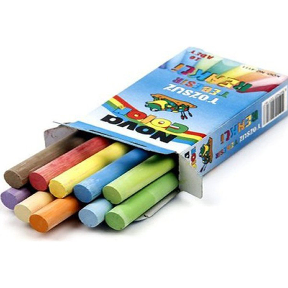 Kırtasiyeji Tozsuz Renkli Tebeşir Nova Color 2 Paket Kurşun Kalem Ucu (Min) Fiyatı