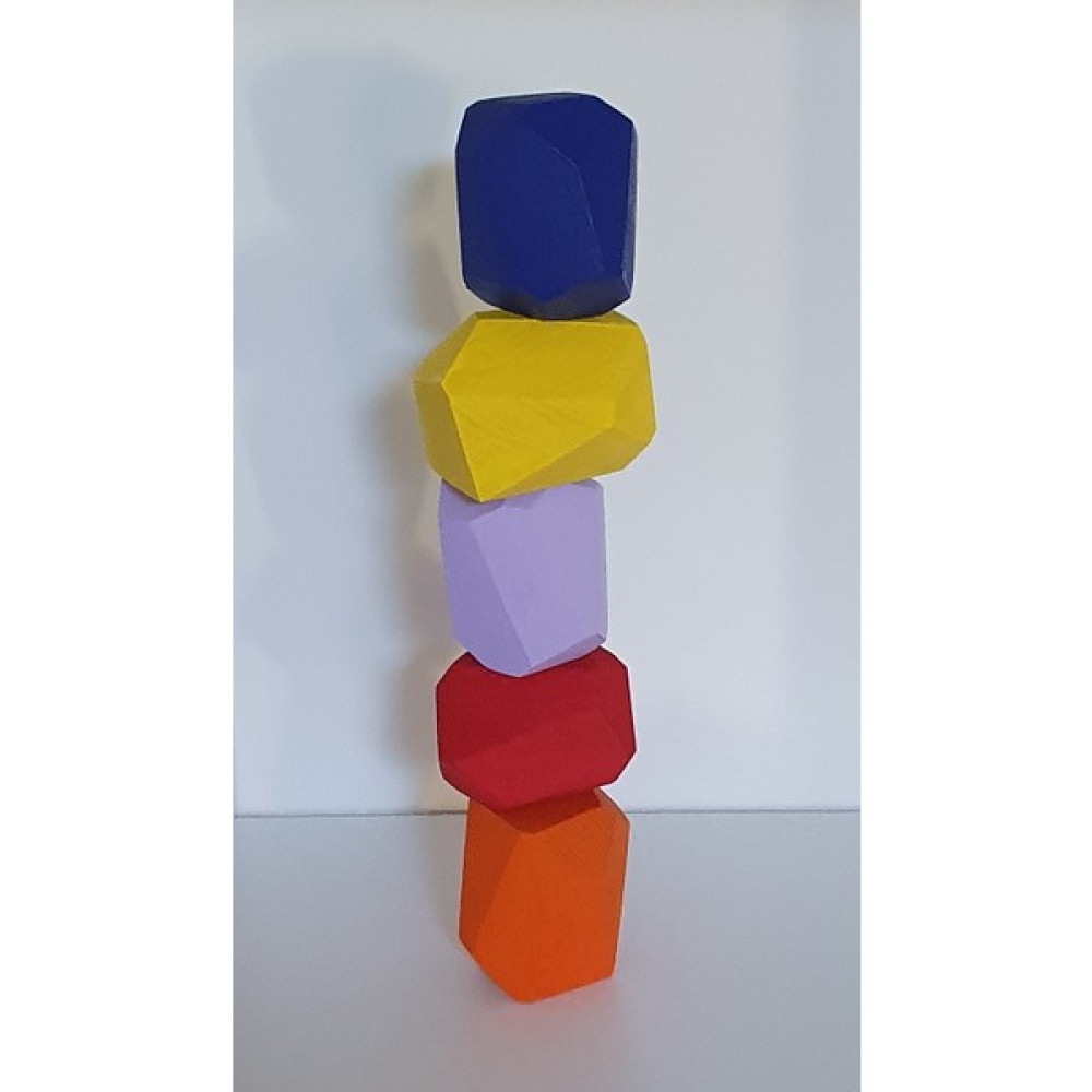 Kırtkırt Ahşap Tumi Ishi Ahşap Bloklar 5'li Renkli Set (Waldorf) Denge Oyunu Kırtkırt Ahşap - Ahşap Desenli Bebek Oyuncakları Fiyatı