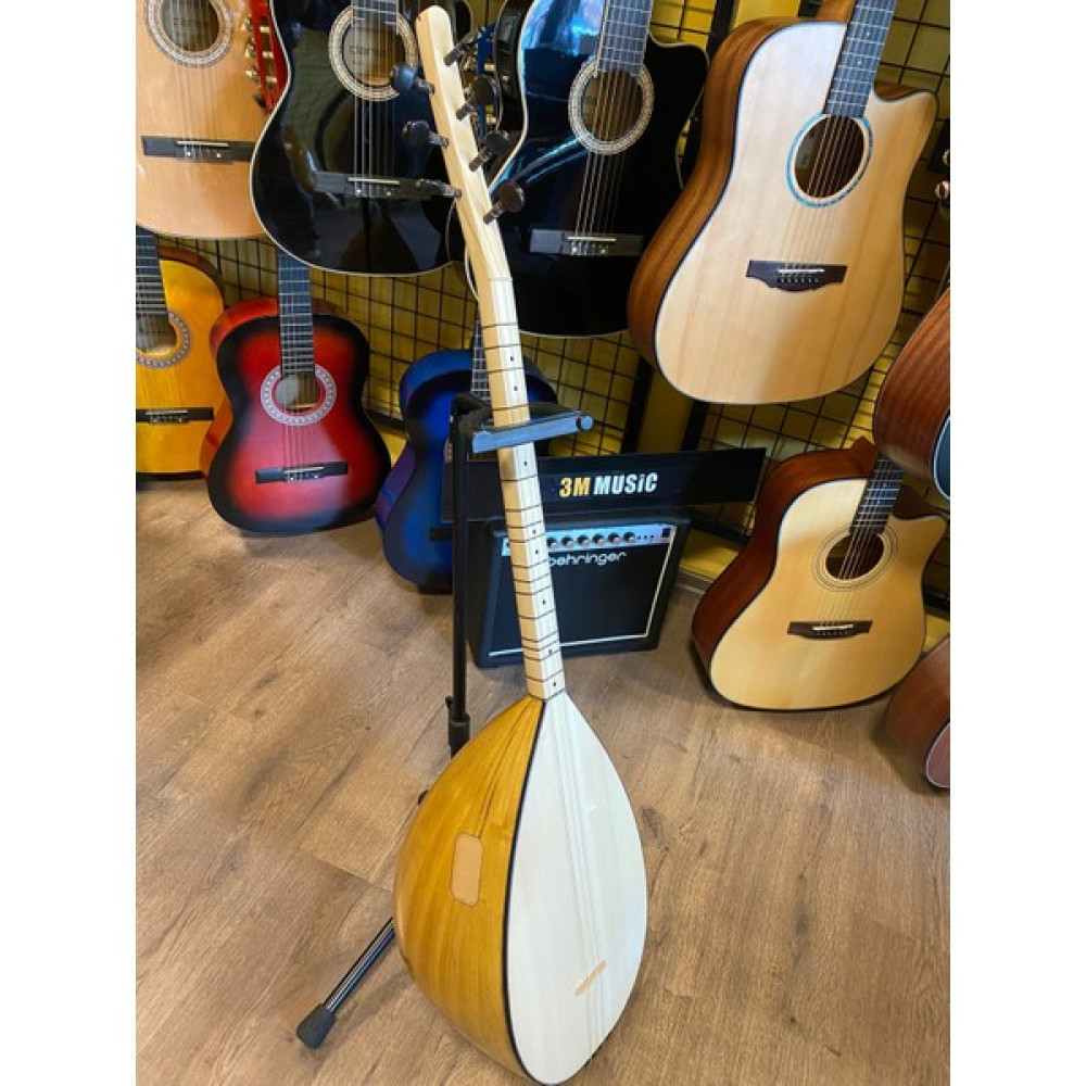 Kısa Sap Saz Bağlama-Uzun Sap Saz Bağlama Dut Saz Ardıç Saz Profesyonel Saz Bağlama - Naturel - KISA SAP DUT AĞACI Bağlamalar Fiyatı