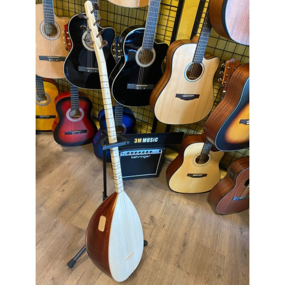 Kısa Sap Saz Bağlama-Uzun Sap Saz Bağlama Dut Saz Ardıç Saz Profesyonel Saz Bağlama - Naturel - UZUN SAP ARDIÇ AĞACI Bağlamalar Fiyatı