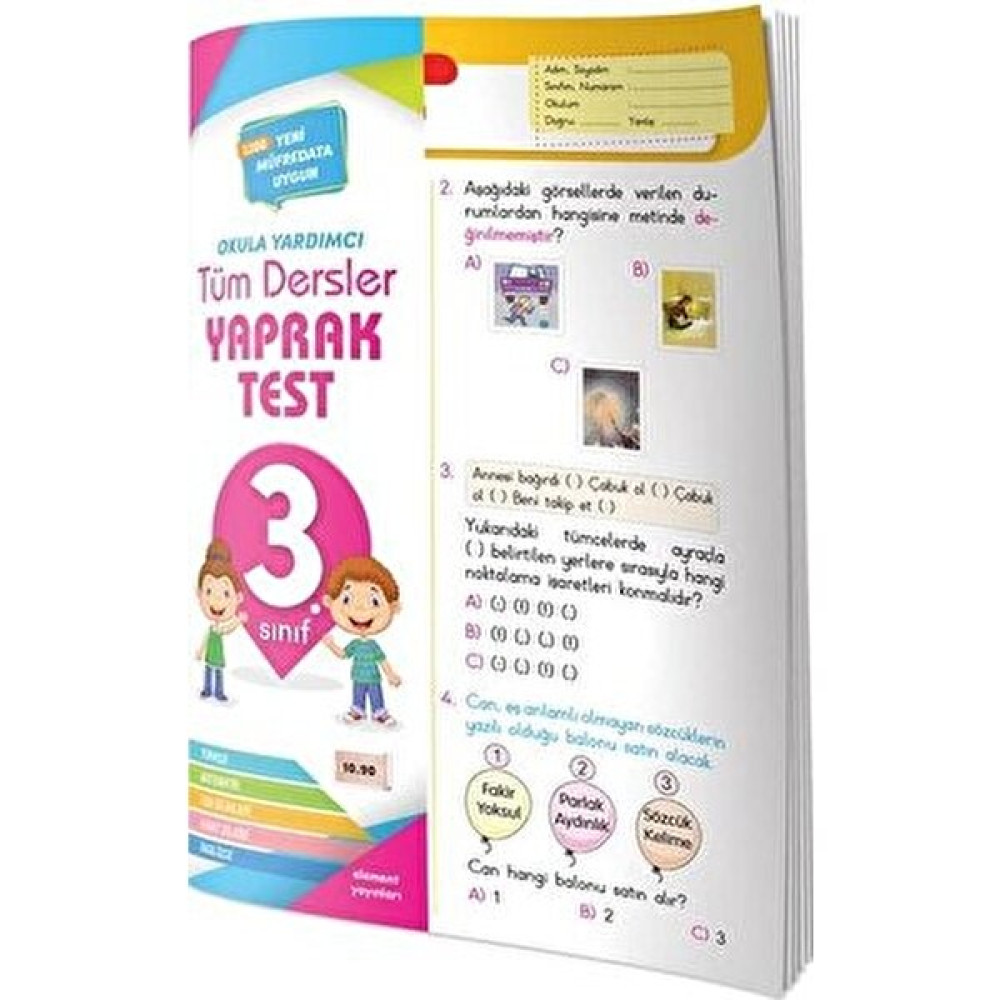 Kişisel Yayınlar 3. Sınıf Tüm Dersler Yaprak Test Tüm Dersler Fiyatı