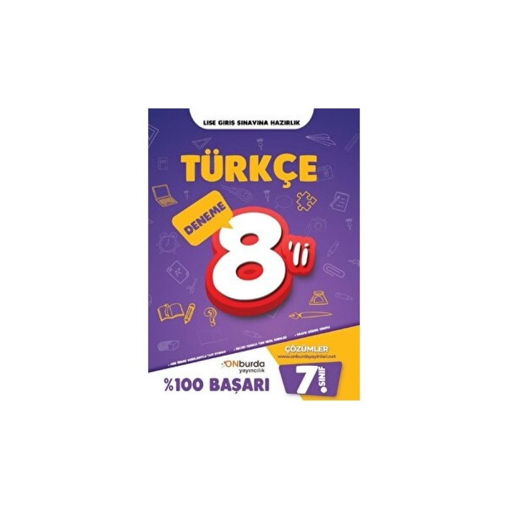 Kişisel Yayınlar 7. Sınıf Türkçe Yeni Nesil Branş Denemeleri Onburda Yayınları Tüm Dersler Fiyatı