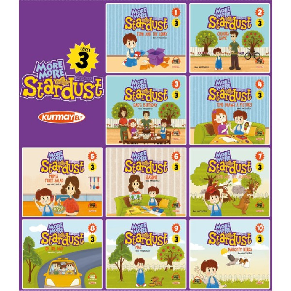 Kişisel Yayınlar More&more Englısh Level 3 Preschool Stardust 5-6 Yaş Hikaye Seti (10 Kitap) - Esra Kayışoğlu (Ciltli) Yabancı Dil Roman ve Öyküler Fiyatı