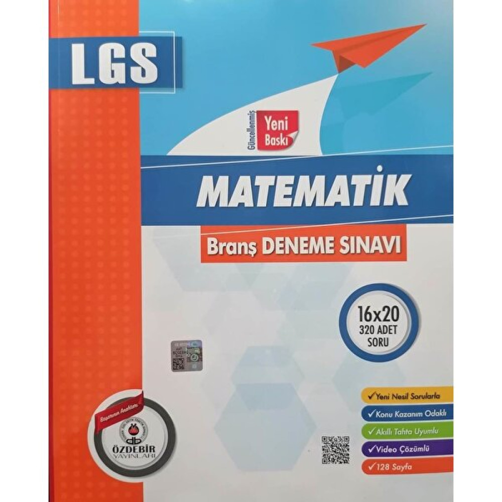 Kişisel Yayınlar Özdebir 8. Sınıf LGS Matematik 16 Deneme Seti - Özdebir LGS Deneme Kaynak Kitapları Fiyatı