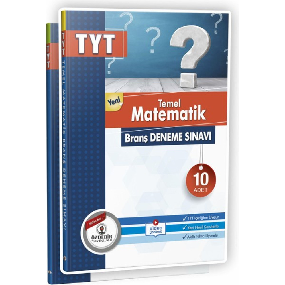Kişisel Yayınlar Özdebir Yayınları TYT Temel Matematik Branş Deneme YGS ve LYS Kitapları Fiyatı