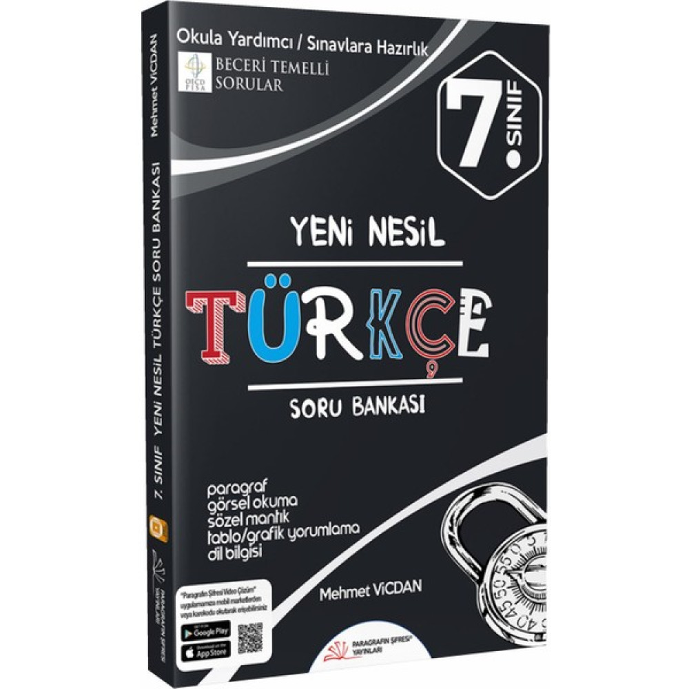 Kişisel Yayınlar Paragrafın Şifresi 7. Sınıf Türkçe Soru Bankası Kaynak Kitapları Fiyatı