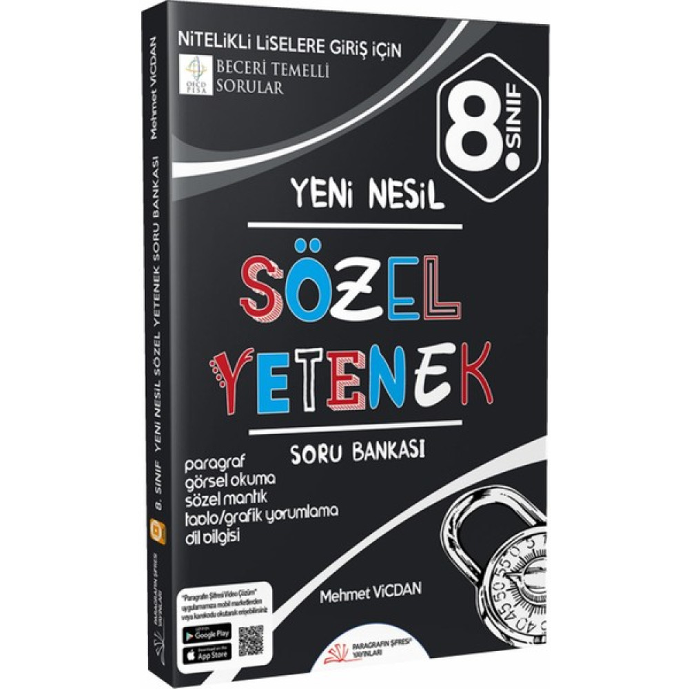 Kişisel Yayınlar Paragrafın Şifresi 8. Sınıf Yeni Nesil Sözel Yetenek Soru Bankası Kaynak Kitapları Fiyatı