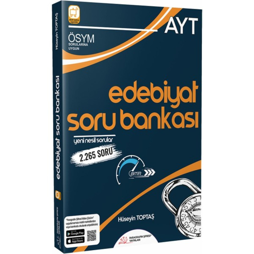 Kişisel Yayınlar Paragrafın Şifresi AYT Edebiyat Soru Bankası YGS ve LYS Kitapları Fiyatı