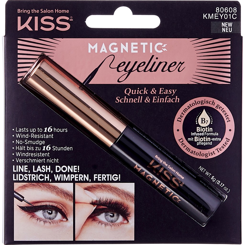 Kiss Manyetik Takma Kirpik Eyelineri - Siyah Diğer Fiyatı