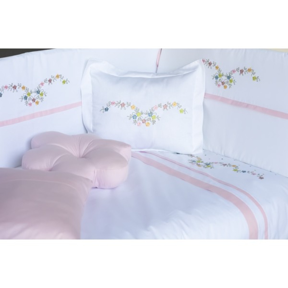 Kista Baby Flower Bebek Uyku Seti - 80 x 130 cm - Pembe Bebek Uyku Seti Fiyatı