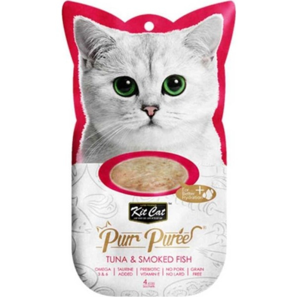 Kit Cat Purr Puree Tuna & Smoked Fish Kedi Ödülü Evcil Hayvan Ürünleri Fiyatı