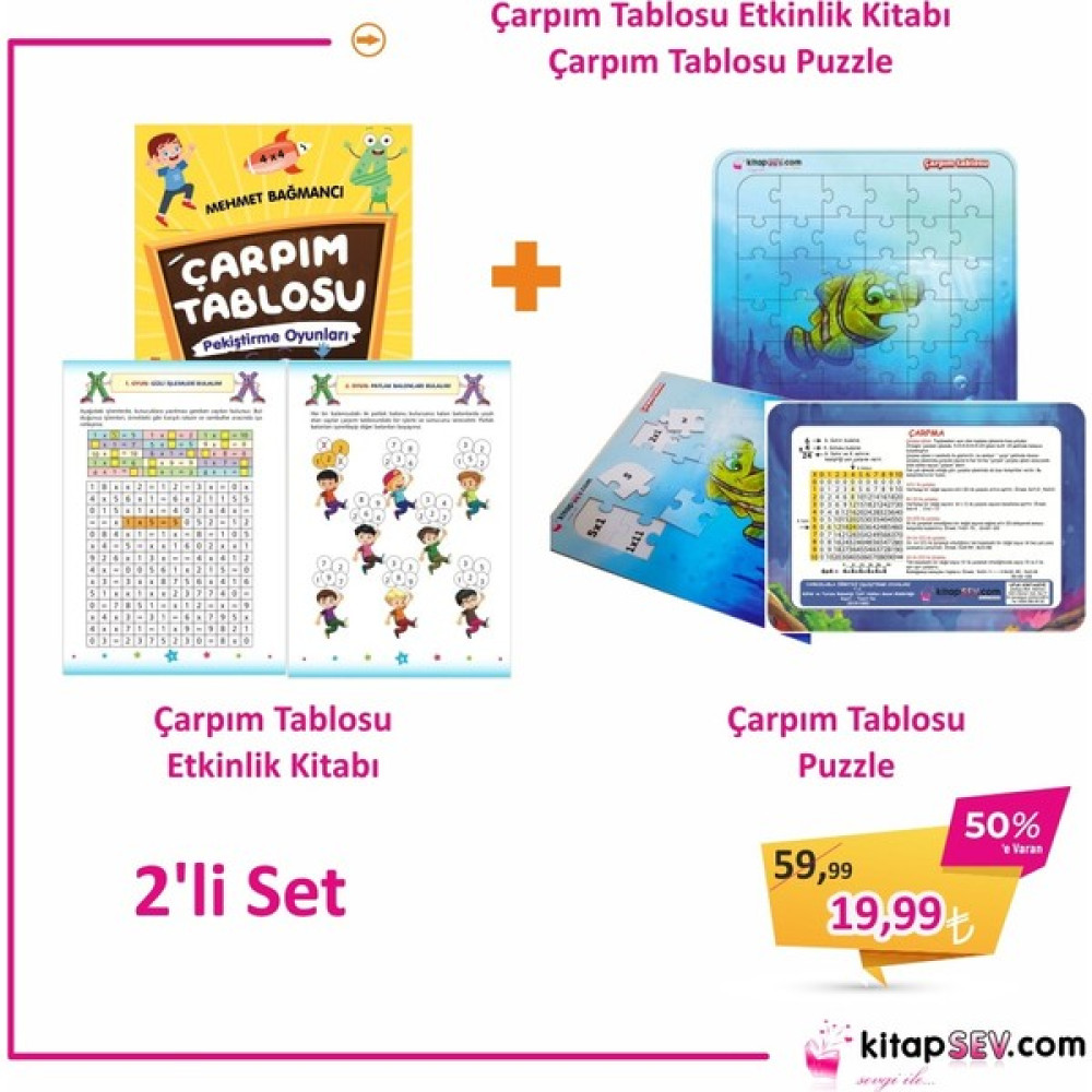Kitap Sev Çarpım Tablosu Öğreten Süper Set Zihinsel Gelişim Kitapları Fiyatı