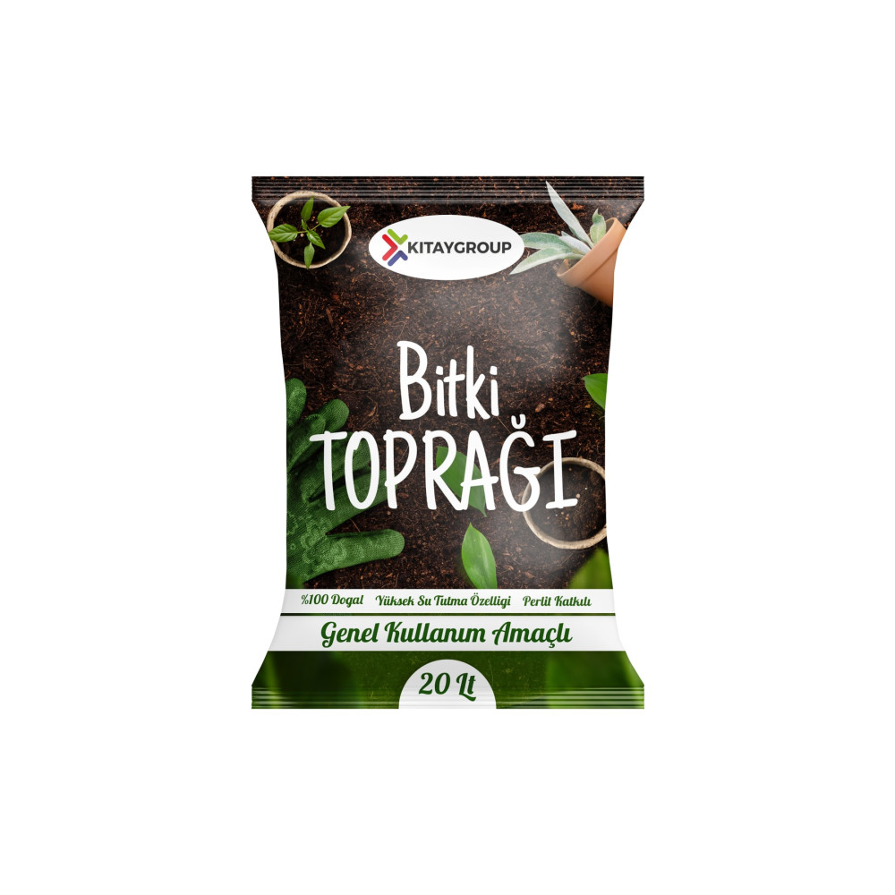 KıtayGroup Perlit Katkılı Torf Toprağı 20 Litre Genel Bitki Toprağı Bitki Fiyatı