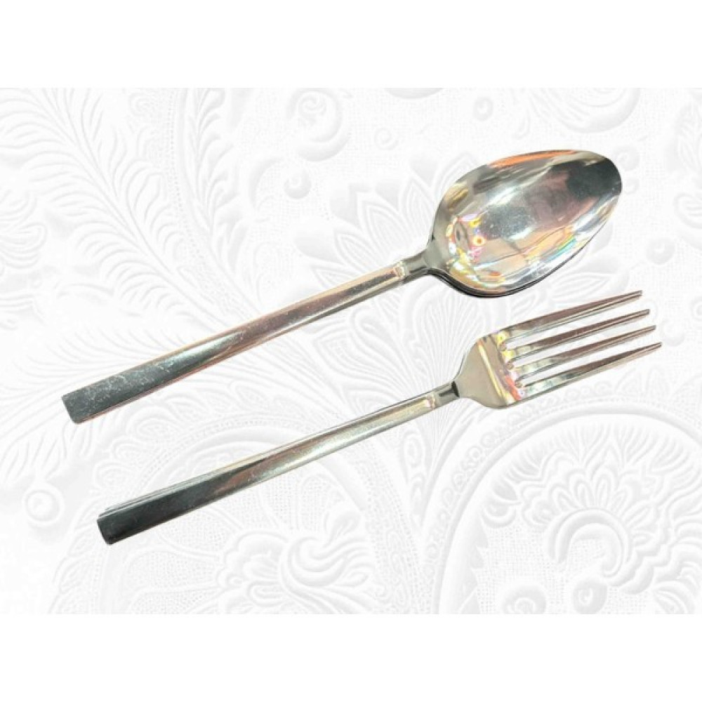 Kitchen 24 Parça 12 Kişilik Çatal Kaşık Seti. Paslanmaz Çelik. 2,5 mm - Gümüş Oto Boyaları Fiyatı