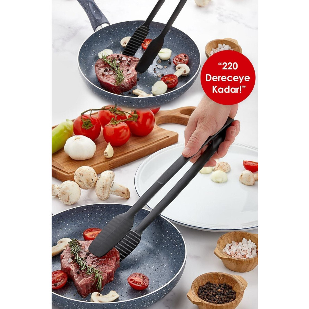Kitchen Beauty Gnarp Tarz Servis Ve Izgara Maşası Yanmaz Yapışmaz Silikon Maşa Kaymaz Barbekü Maşası Mutfak Gereçleri Fiyatı