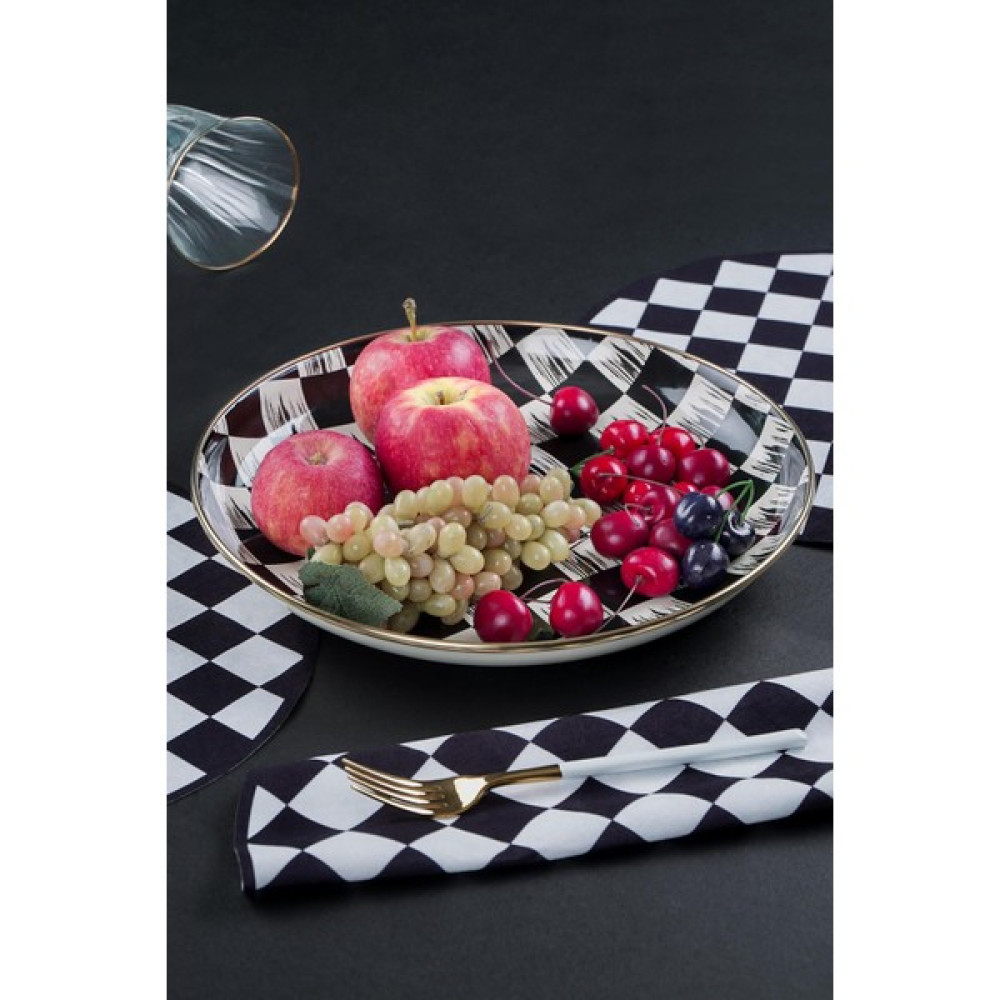 Kitchen Beyond Qualita King Emaye Servis Tabak - 32 cm - 1 Adet Mutfak Gereçleri Fiyatı