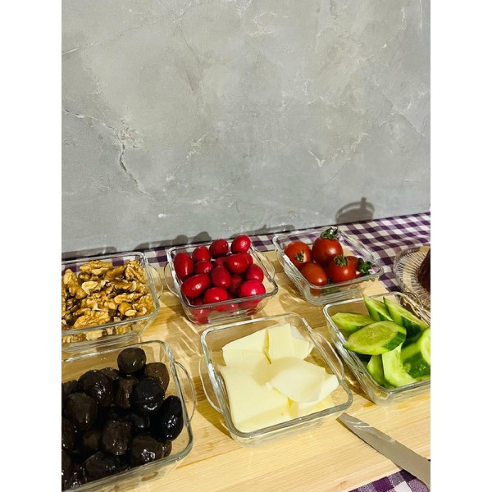 Kitchen Crazy Rayan 6 Adet Cam Kare Kase Kase Fiyatı