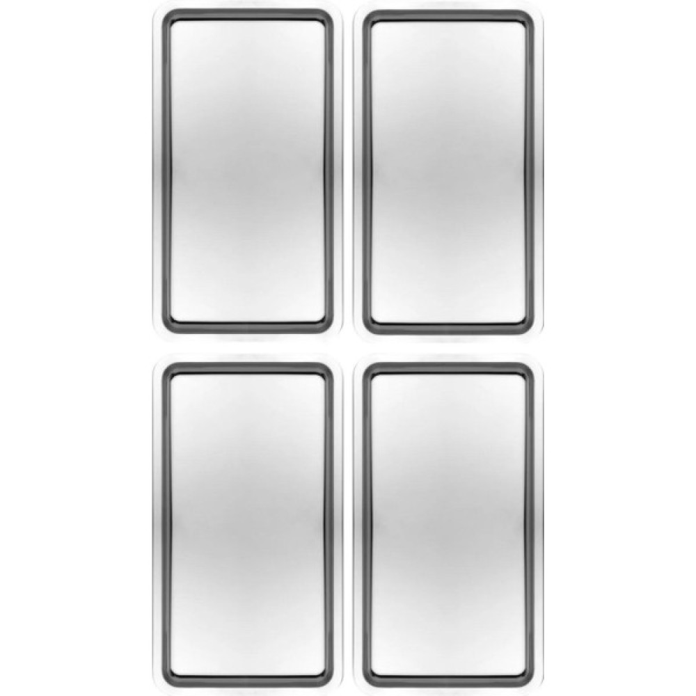 Kitchen Design Lab Paslanmaz Çelik Gümüş Renk Dikdörtgen Geniş Metal Düz Sunum Tepsisi Çay Kahve Tatlı Sunum 4 Adet Servis Tepsisi Fiyatı