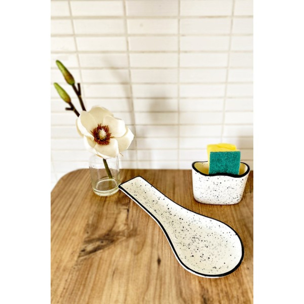 Kitchen feel Kirli Kaşıklık & Süngerlik Mutfak Seti Point Desen (Süngerli) Pratik Mutfak Gereçleri Fiyatı