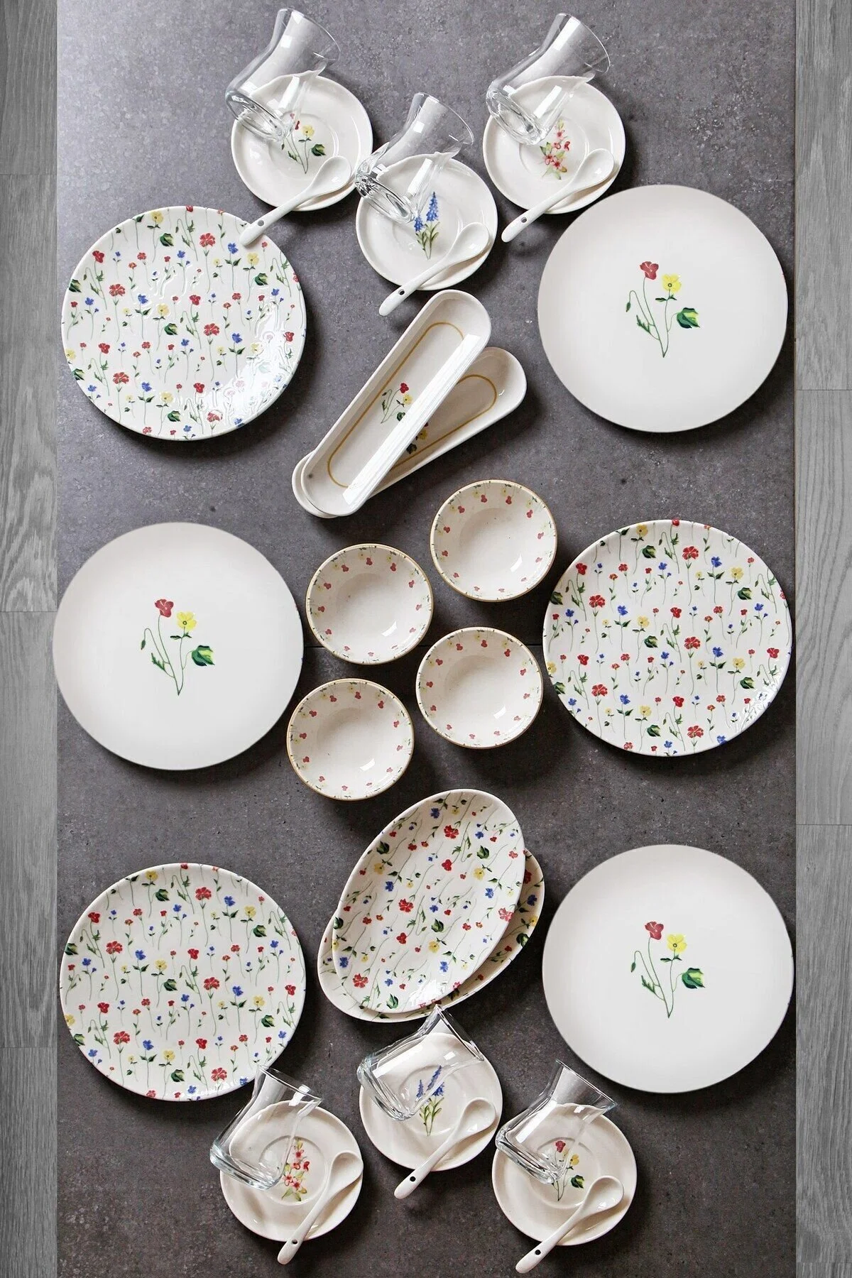 Kitchen Life 32 Parça 6 Kişilik Azelia New Bone Porselen Kahvaltı Takımı" Kahvaltı Takımı Fiyatı